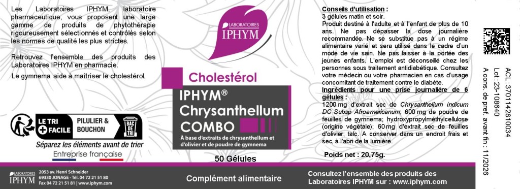 IPHYM CHRYSANTHELLUM COMBO 50 GELULES